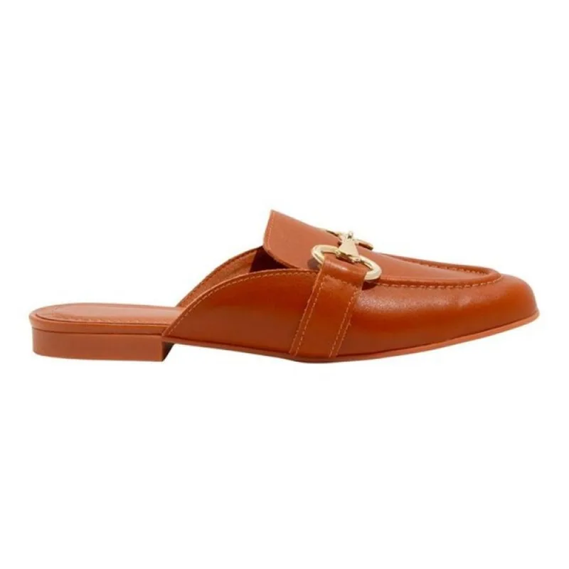 Mocassim Mule Santa Lolla Detalhe Metal 34 / Caramelo