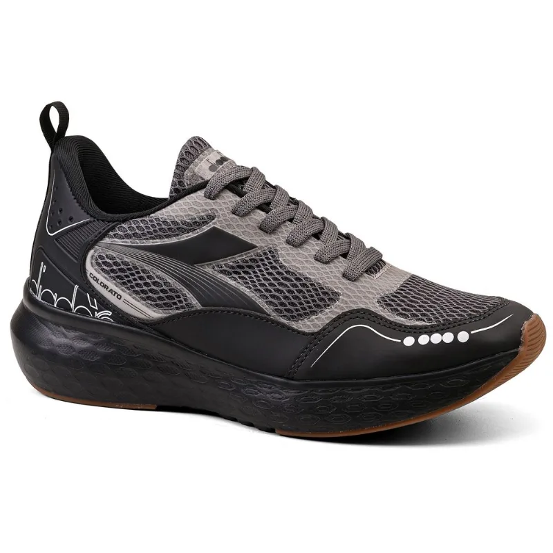 Tênis Corrida Unissex Diadora Colorato Preto e Cinza 42