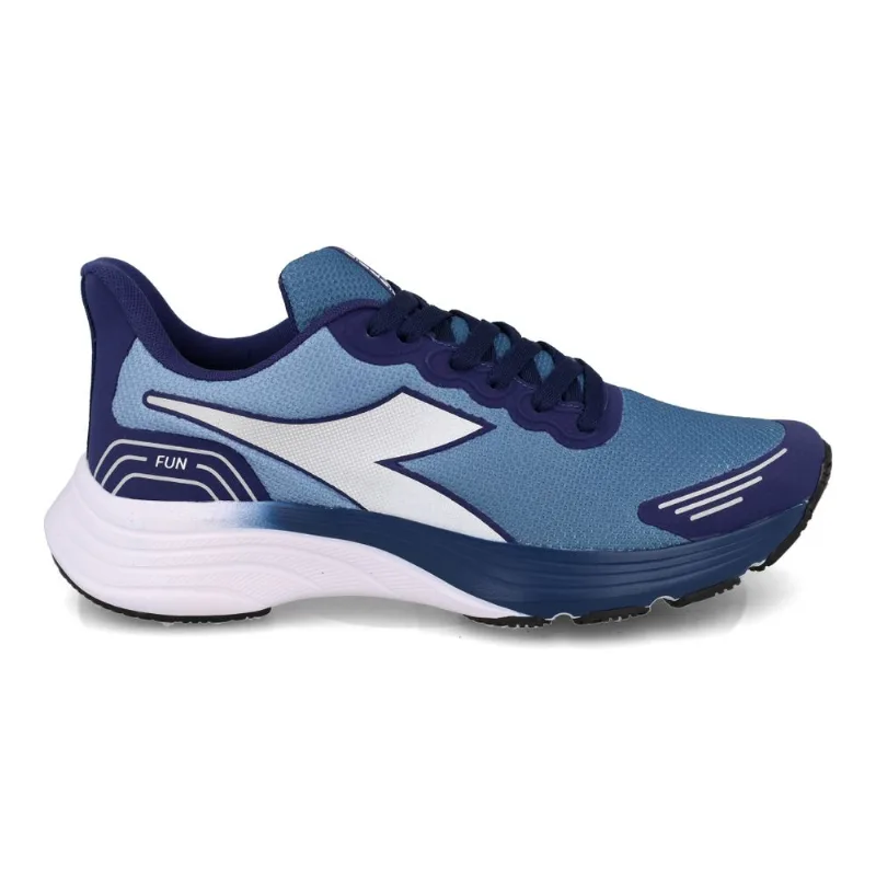 Tênis Corrida Masculino Diadora Fun Marinho e Prata 41