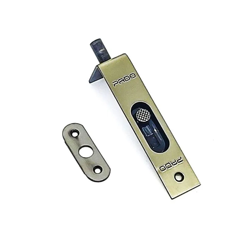 Trinco De Embutir Aço Para Porta De Madeira Bronze Pado