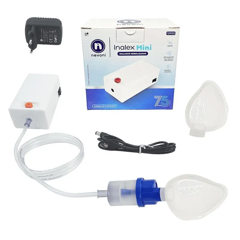 Inalador Nebulizador Inalex Bivolt Automático 12012S Nevoni