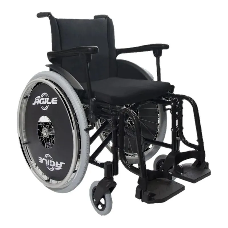 Cadeira De Rodas Alumínio Agile 120kg 40x42x40 Pr. Jaguaribe