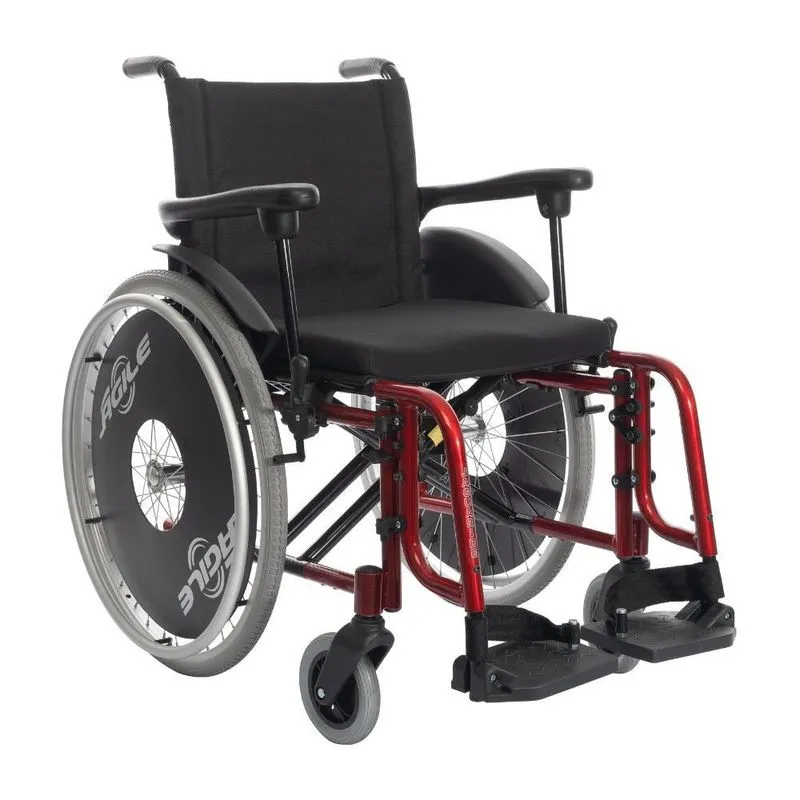 Cadeira De Rodas Alumínio Agile 120kg 44x42x40 Ver Jaguaribe
