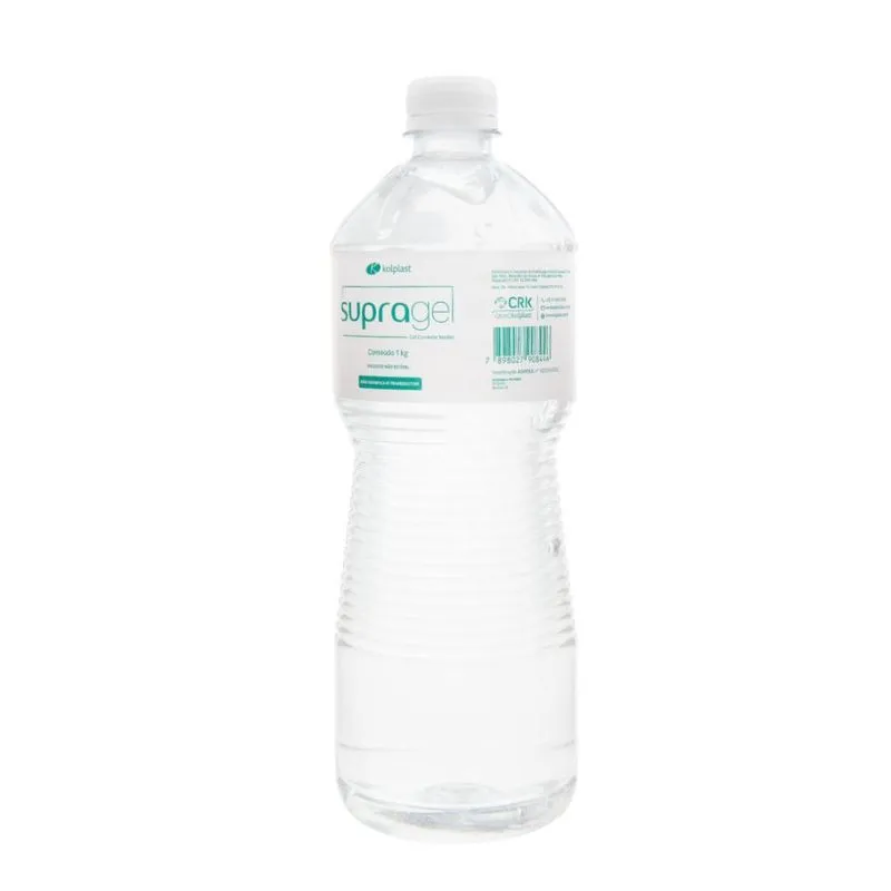 Gel Para Contato Ultrassom Supragel Frasco 1kg Kolplast