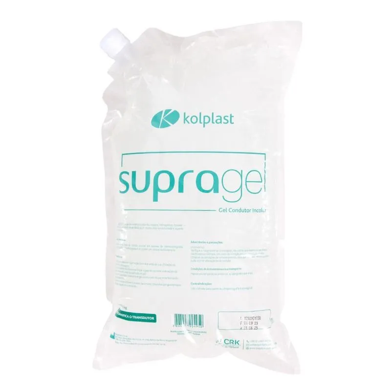 Gel Para Contato Ultrassom Supragel 10kg Kolplast