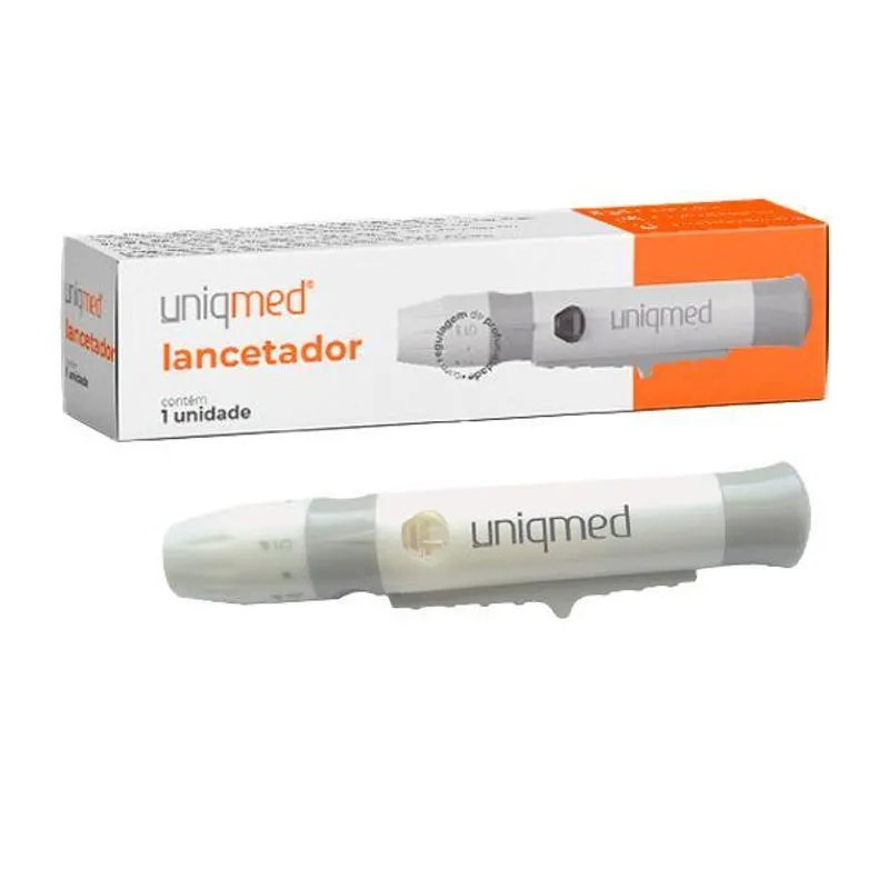 Lancetador Caneta Para Lancetas Kit 2un- Uniqmed