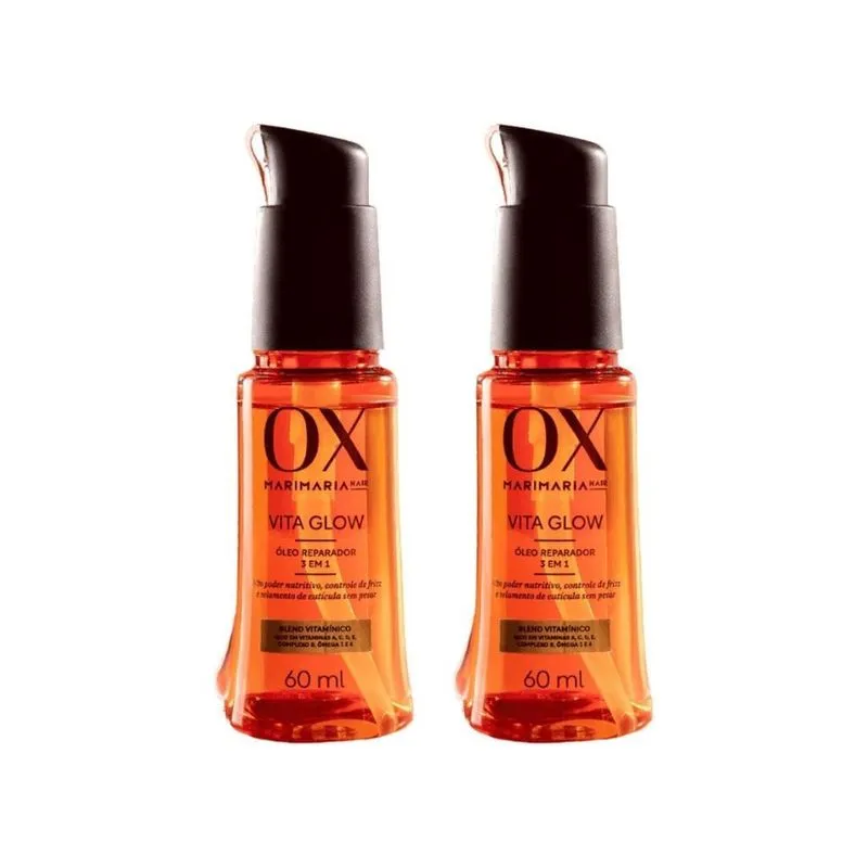Oleo Ox Mari Maria Vita Glow Reparador 60Ml - Kit Com 2Un