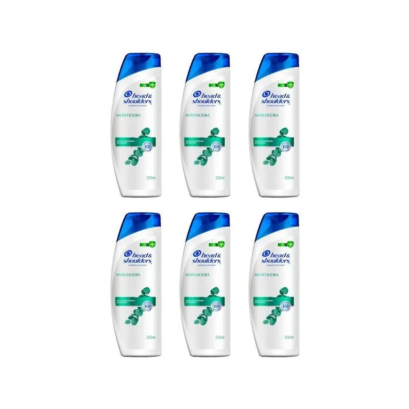 Shampoo Head & Shoulders 200Ml Anticaspa Anticoceira - 6Un
