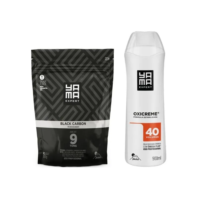 Po Descolor Yama 300g Black Carbon + Agua Ox Yama 900ml 40vl