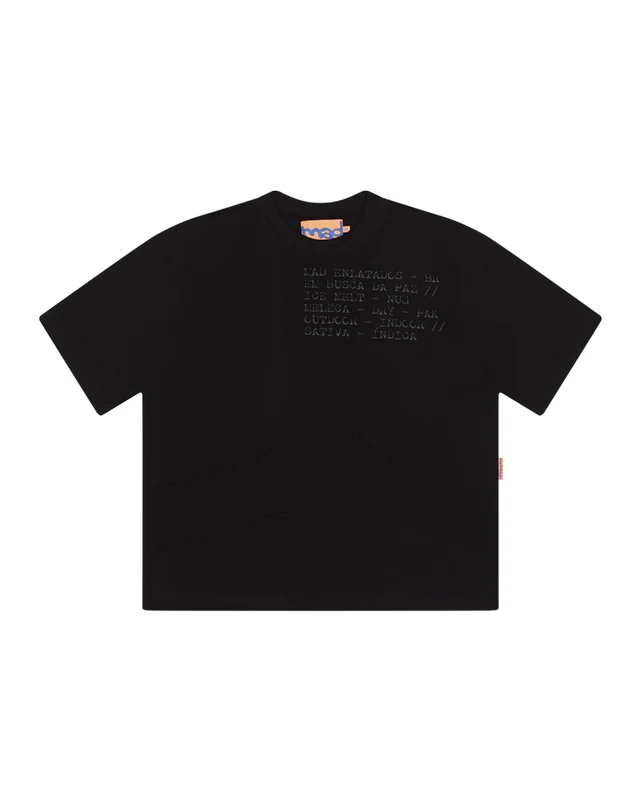 CAMISETA BORDADO DA PAZ (PRETO) G