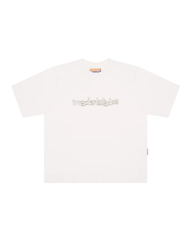 CAMISETA BORDADO - MADENLATADOS (OFF WHITE) XG