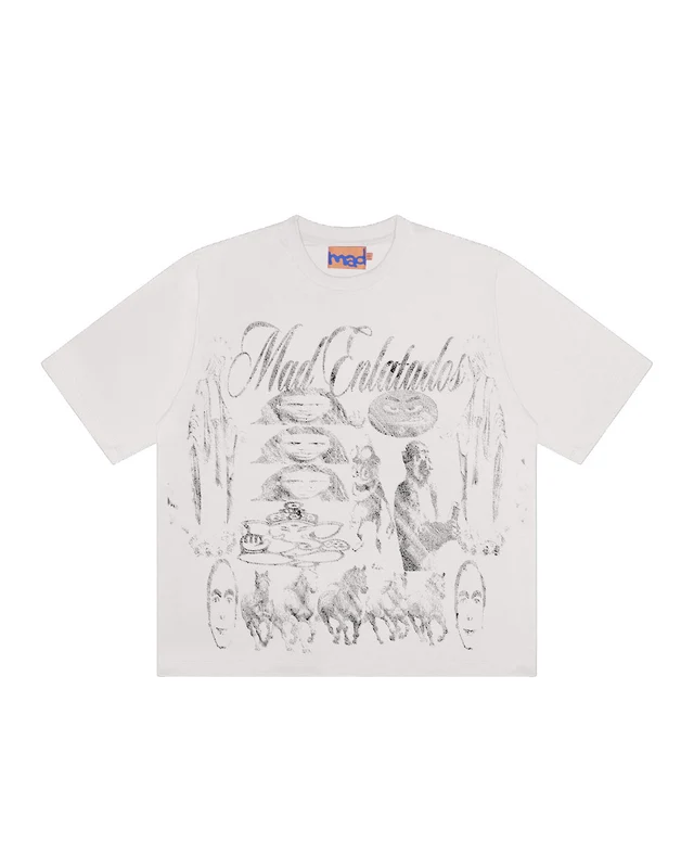 CAMISETA VAMOS DESENHAR (OFF WHITE) G