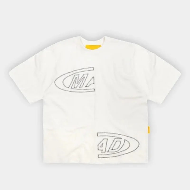 Camiseta Mad Portal Bordada Masculina - Masculino - Branco
