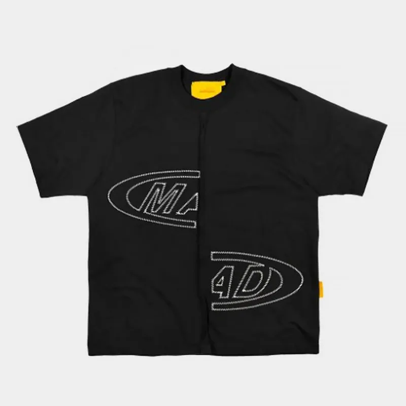Camiseta Mad Portal Bordada Masculina - Masculino - Preto