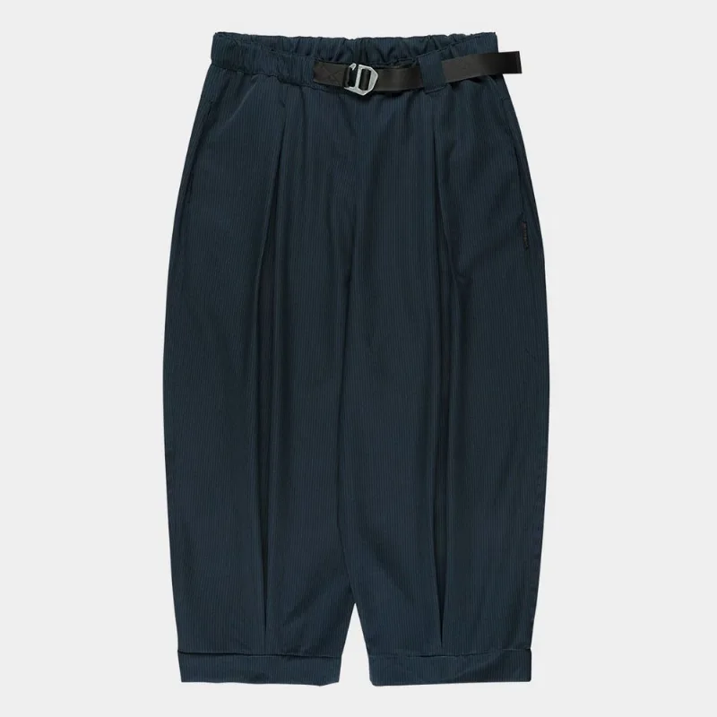 Calça Mad Balão Com Pregas Risca De Giz Masculina - Masculino - Marinho