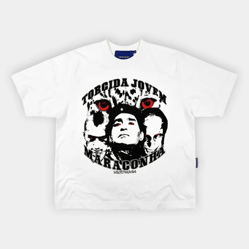 Camiseta Mad Torcida Maraconha Masculina - Masculino - Branco