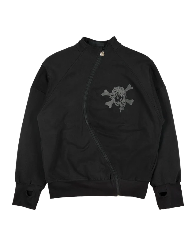 BLUSA MOLETOM ZÍPER "S" - JESUS CROSS (PRETO) M