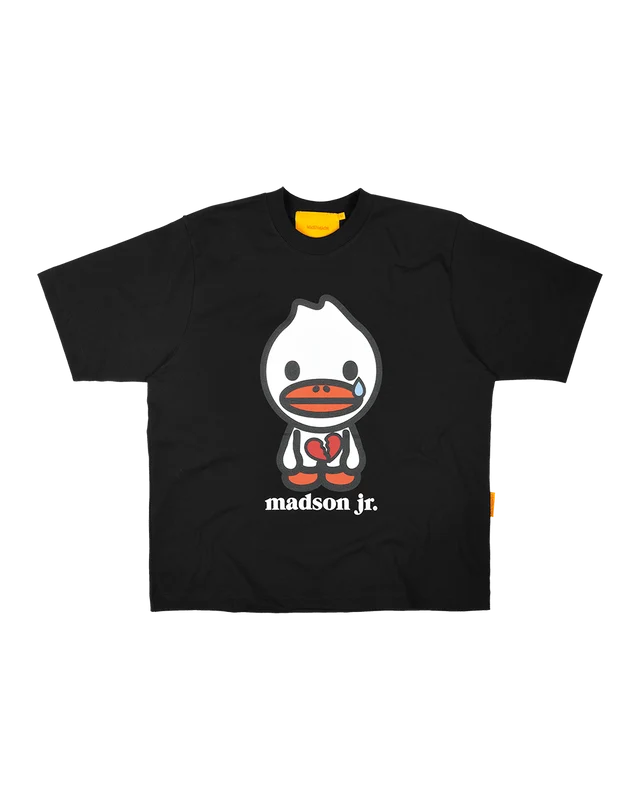 CAMISETA MADSON JR. CORAZÓN PARTIDO (PRETO) XGG