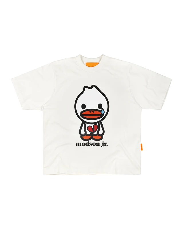CAMISETA MADSON JR. CORAZÓN PARTIDO (OFF-WHITE) XGG