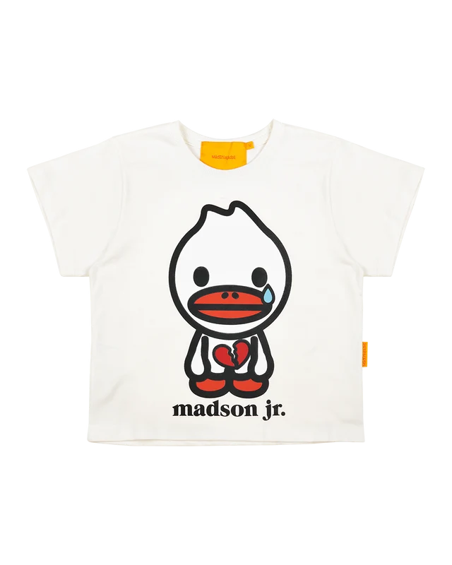 BABY TEE MADSON JR. CORAZÓN PARTIDO (OFF-WHITE) XGG
