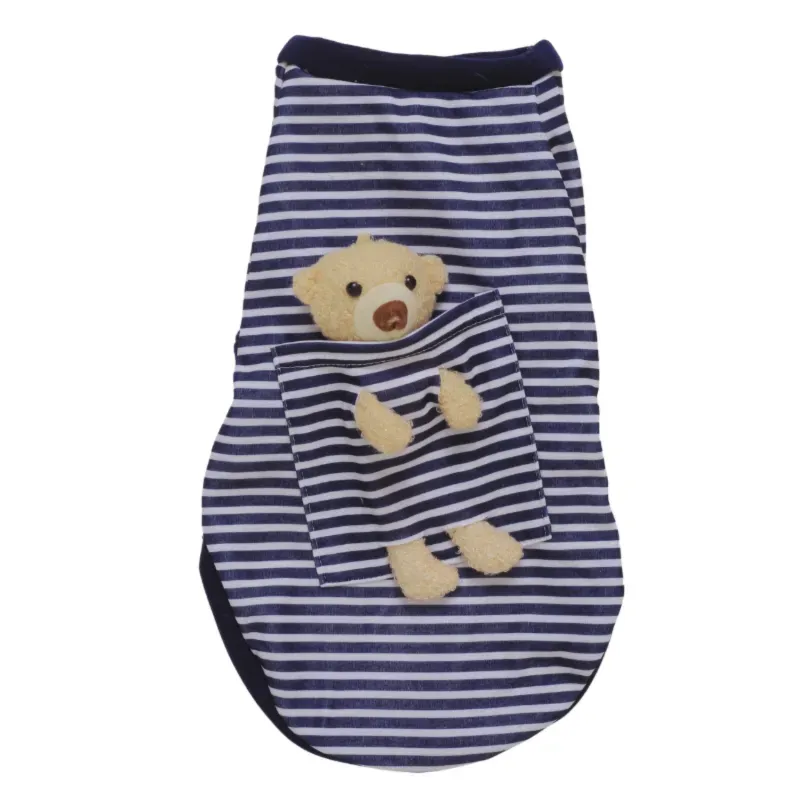 Casaco Suéter Navy Listrado Emporium Distripet Azul Marinho XL
