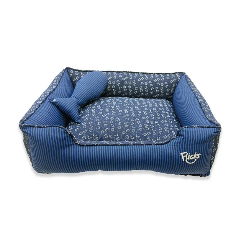 Cama Flicks Peixinho Azul para Cães e Gatos G