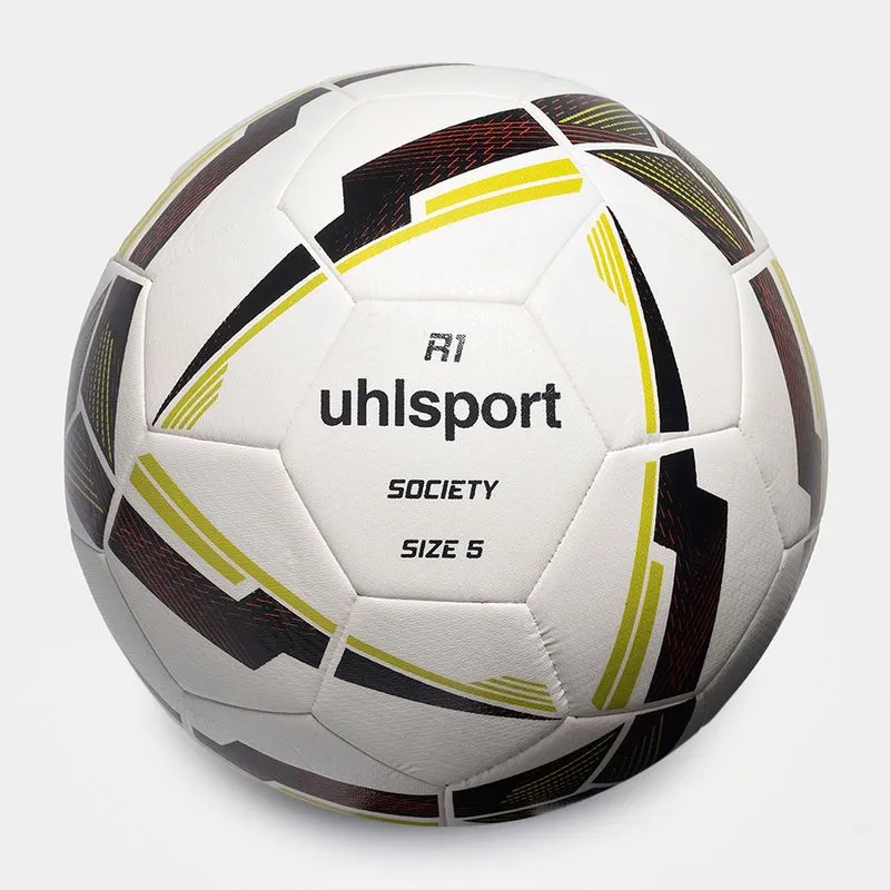 Bola de Futebol Society uhlsport R1 Brasileirão - Branco - 5