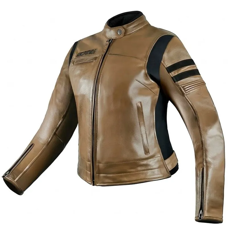 Jaqueta Feminina ASW Couro Ignite Marrom 3XL