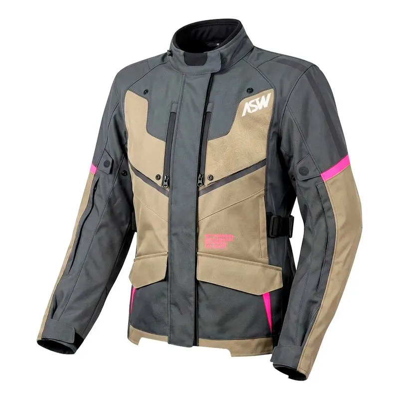 Jaqueta Feminina ASW Pangea 2.0 Chumbo Marrom Rosa 3XL