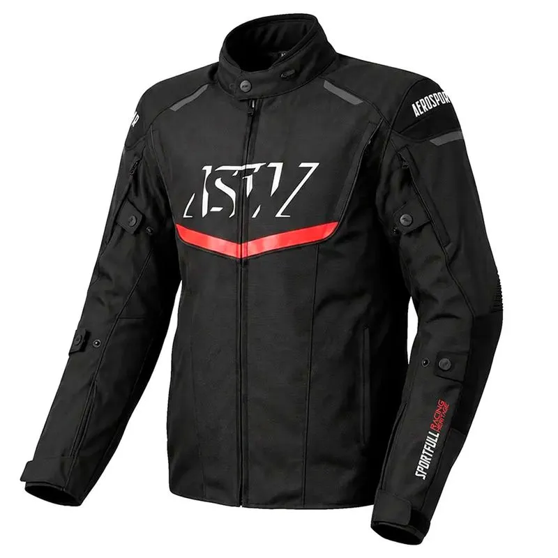 Jaqueta Masculina ASW Sportfull Jaqueta ASW Sportfull Preto Branco Vermelho G
