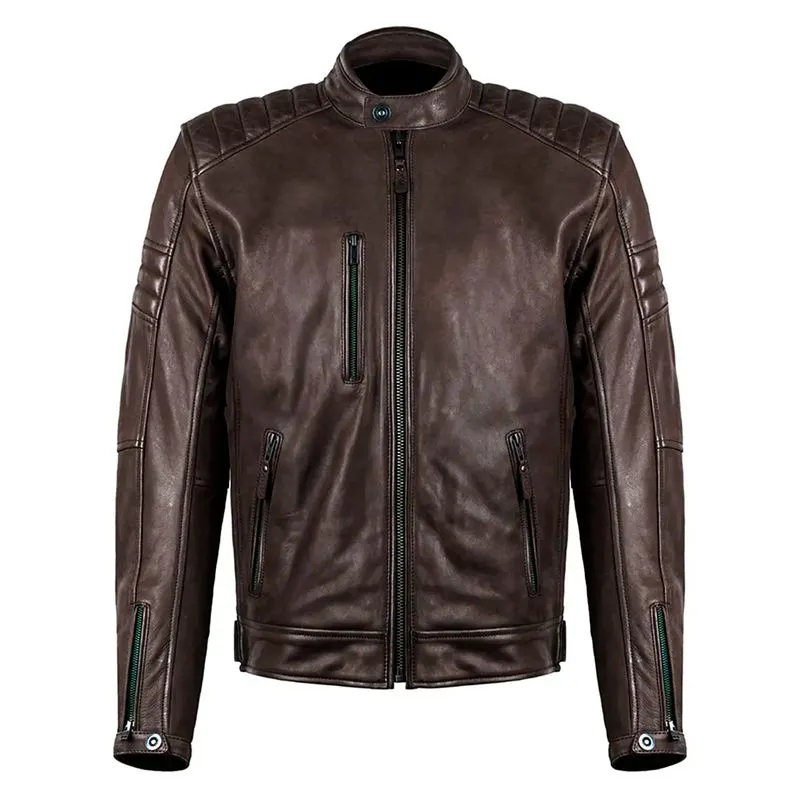 Jaqueta Masculina ASW Couro Topgun Café 4XL