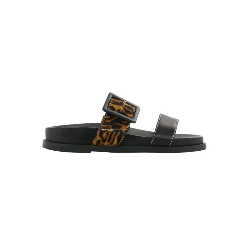 Chinelo Feminino Cravo E Canela Maria 1901cc_5 Couro Preto 38 / PRETO/TIGRE
