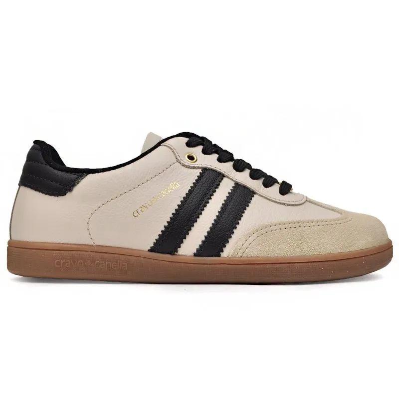 Tênis Casual Cravo e Canela Pietra Retrô Feminino Branco Off 38