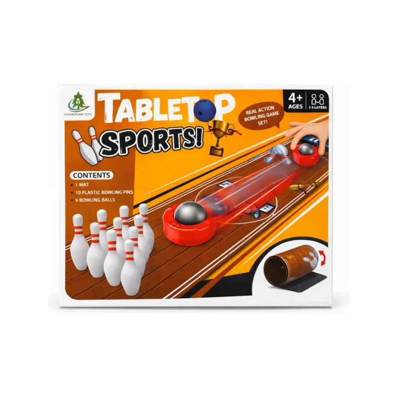 Brinquedo Mini Boliche Tapete Interativo Tabletop Sports
