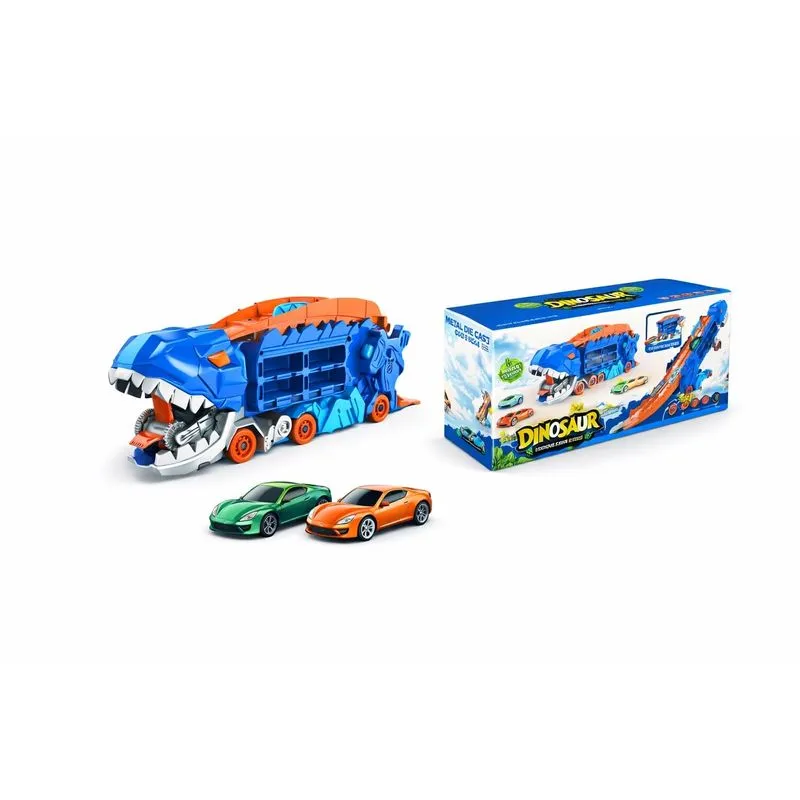 Caminhão Dinossauro com 2 Carrinhos - Mega Toys