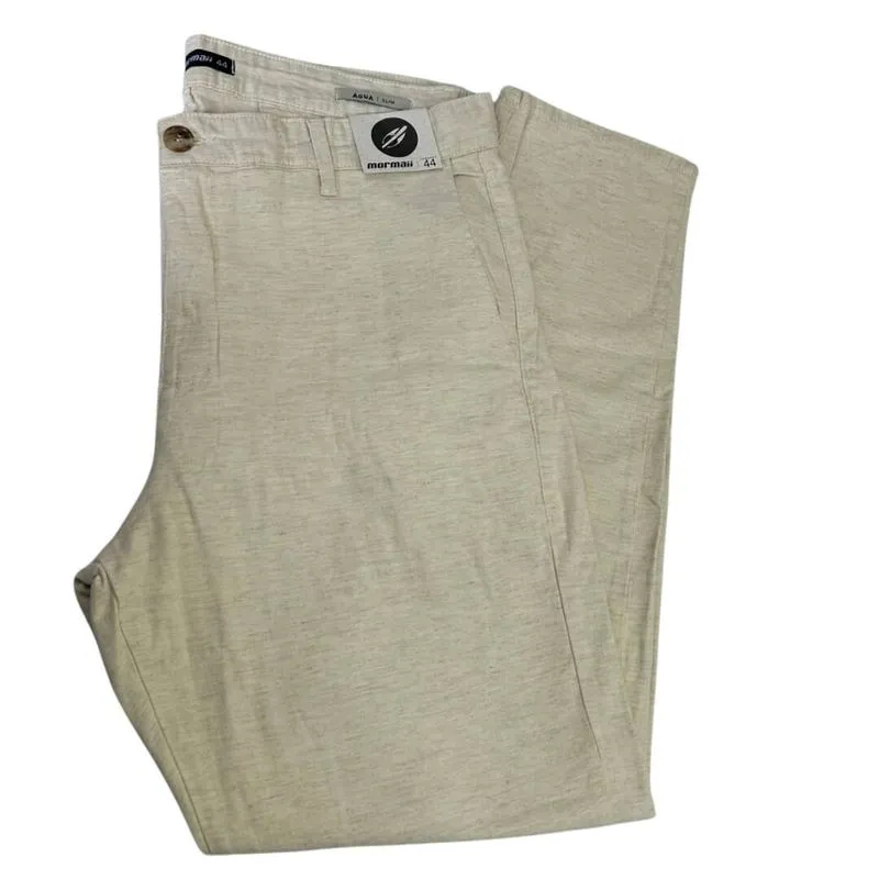Calça Masculina Mormaii 055002 Alfaiataria 46 / BEGE
