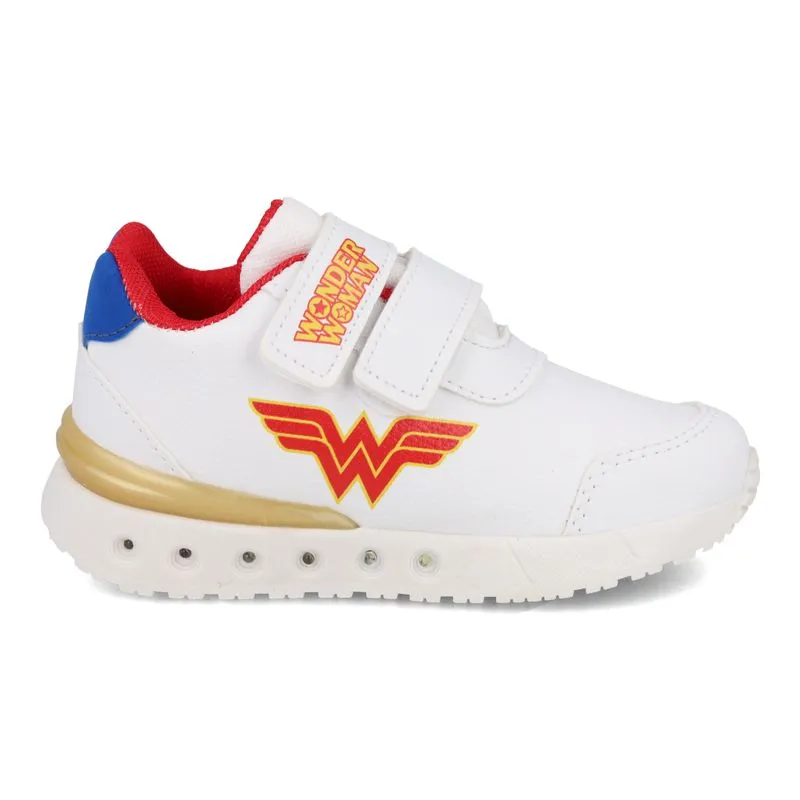 Tênis Casual Warner Mulher Maravilha Branco Infantil 29