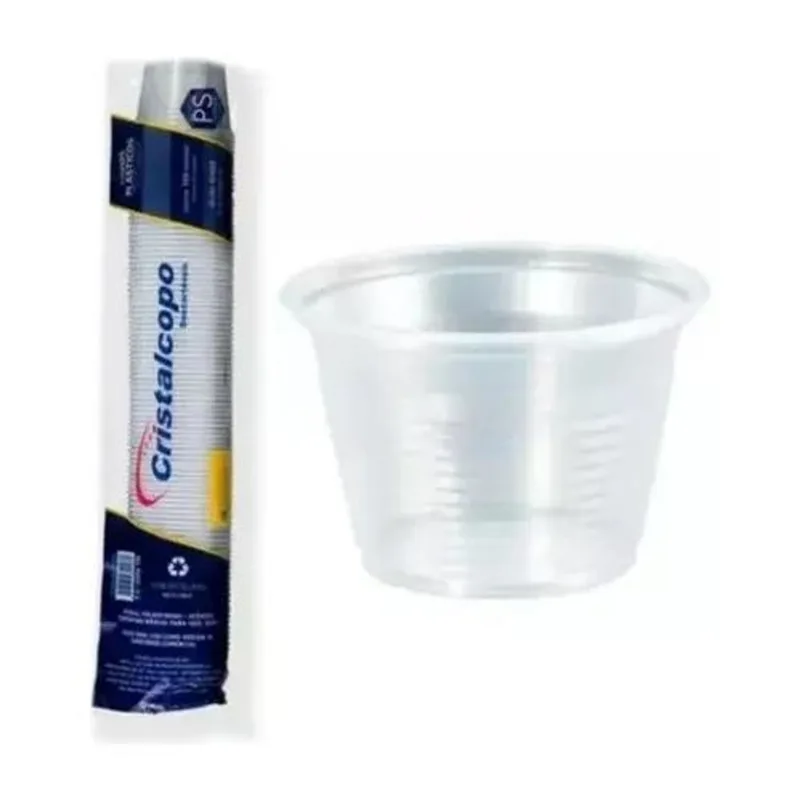 Pote 100 Ml + Tampa Com 100 Descartável Para Molho Sobremesa