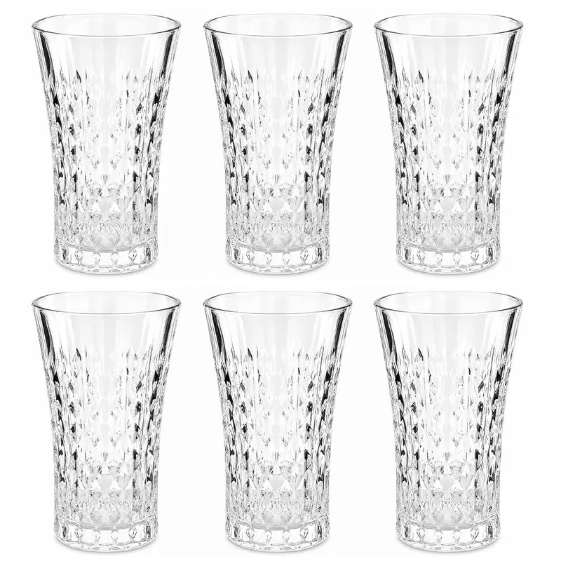Jogo de Copos 6 Peças 260ml em Vidro Vista Home