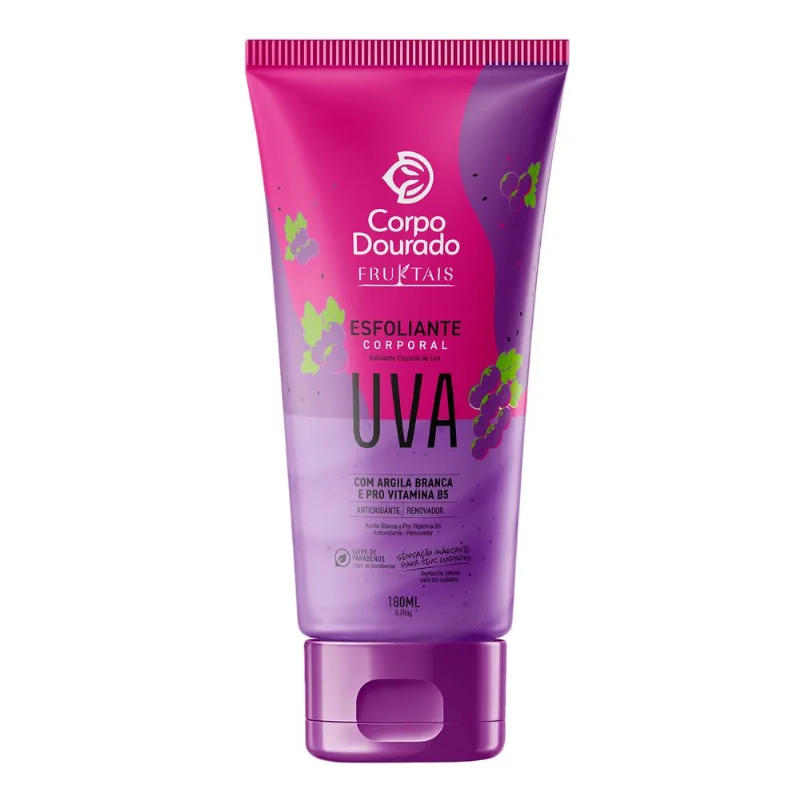 ESFOLIANTE CORPORAL FRUKTAIS UVA E PRO VITAMINA B5 BISNAGA 180ml