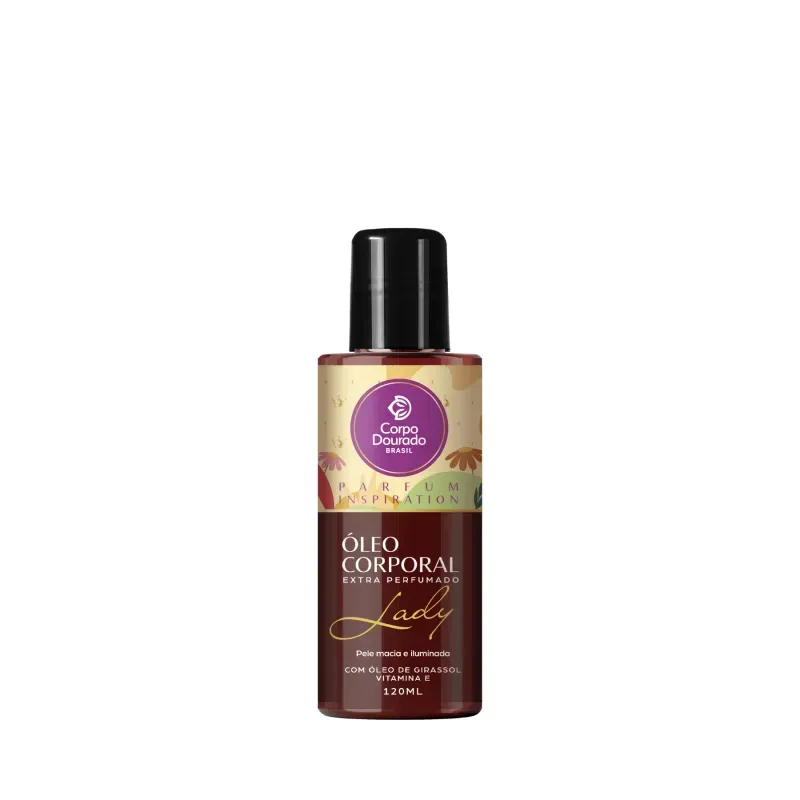 Óleo Corporal Corpo Dourado Lady 120ml