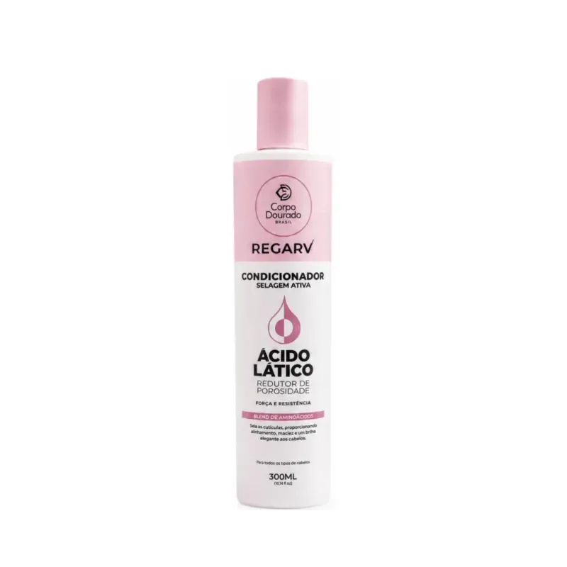 Condicionador Corpo Dourado Regarv Ácido Lático 300ml