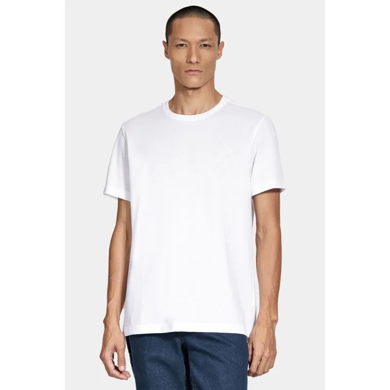 Camiseta Manga Curta Piquet Peruano Branco - G