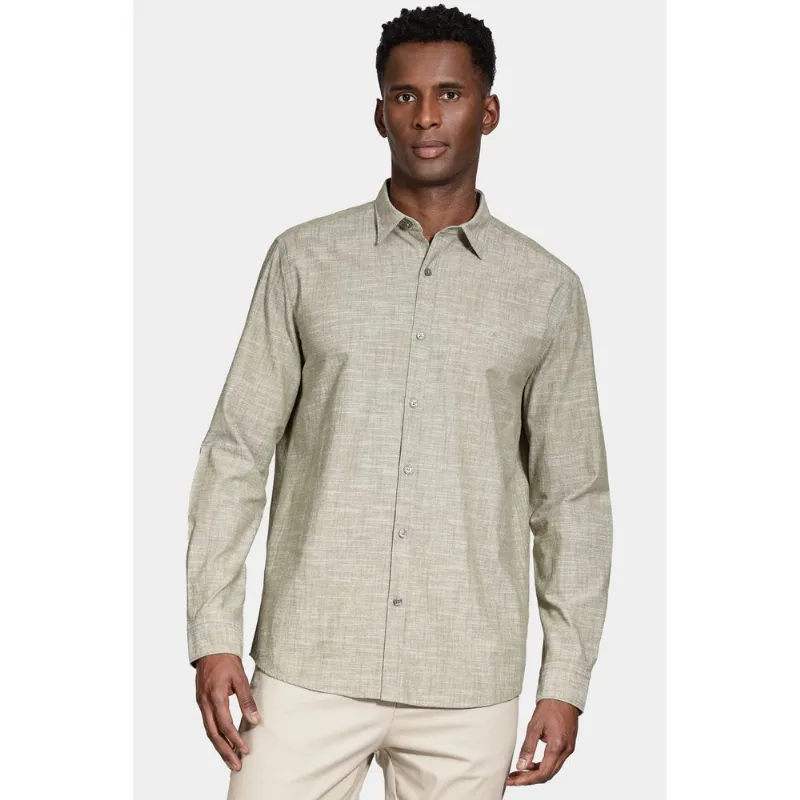 Camisa Manga Longa Slim Flamê Verde Militar - XGG