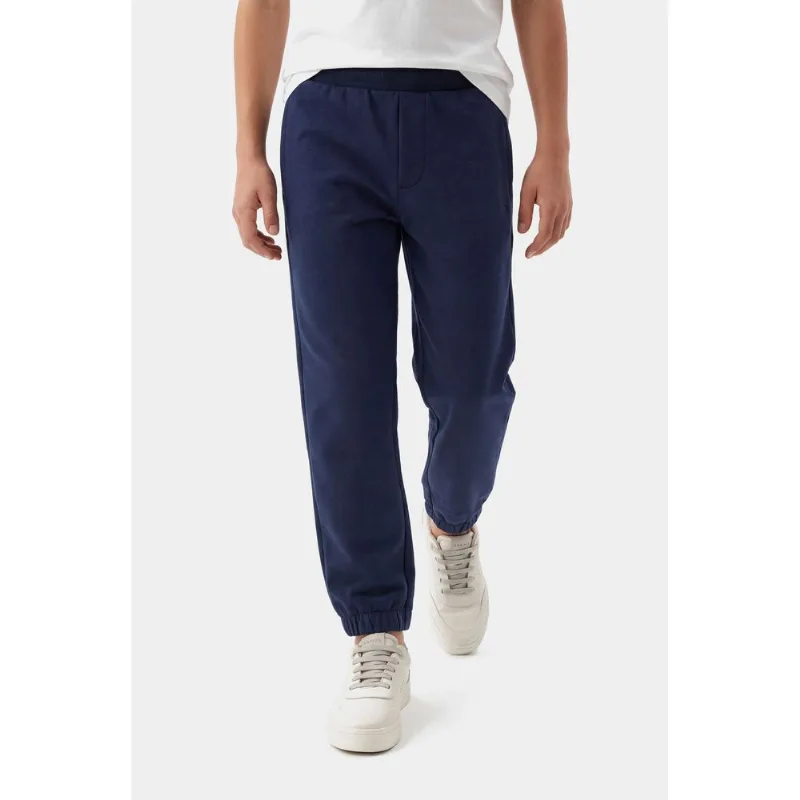 Calça Jogger Infantil Moletom Navy - 12