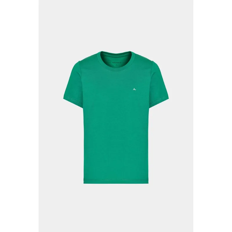 Camiseta Manga Curta Infantil Básica Verde Amazonia - 4