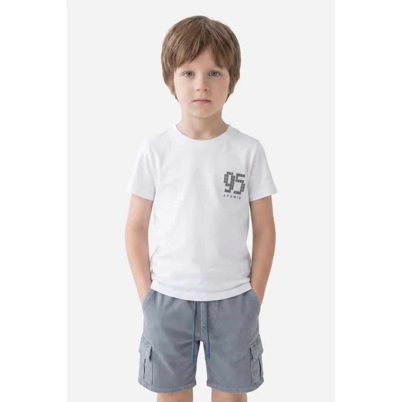Camiseta Manga Curta Infantil Pixel Branco - 6