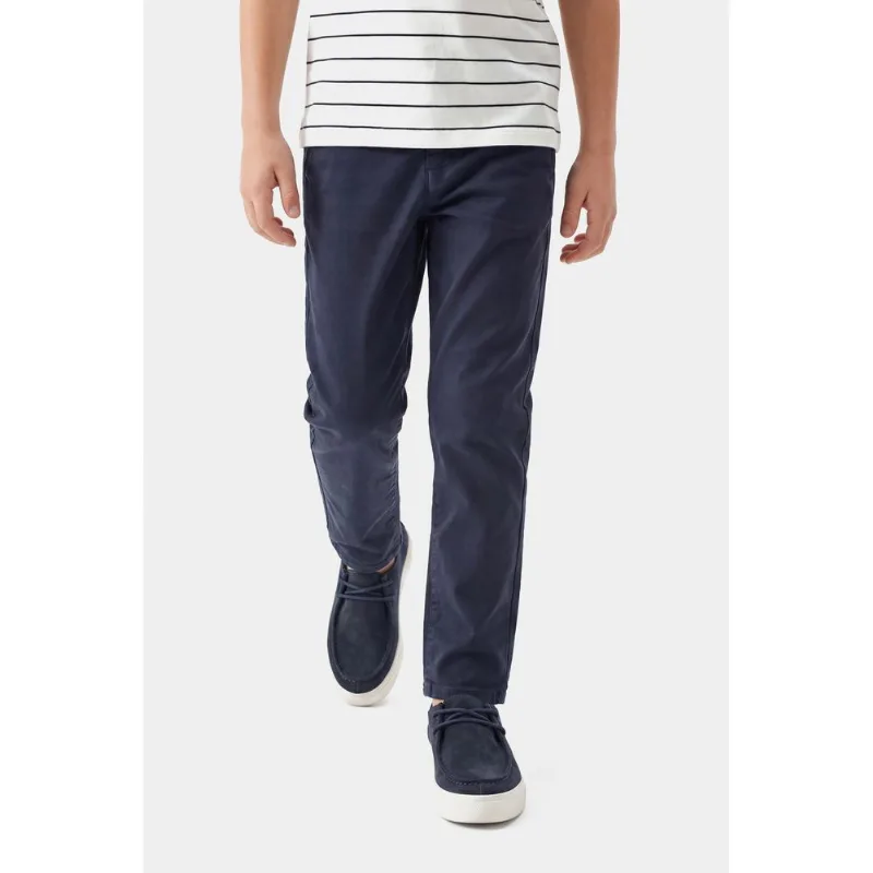 Calça Chino Infantil Color Marinho - 36