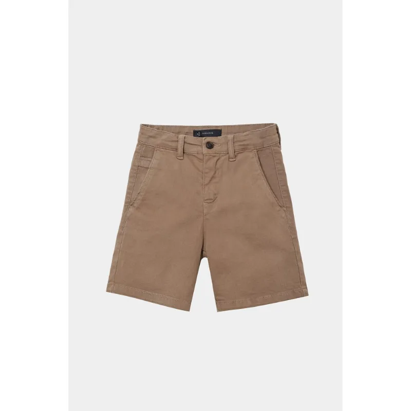 Bermuda Chino Infantil Color Sarjada Charuto - 36