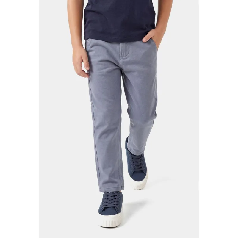 Calça Chino Infantil Comfort Color Azul Indigo - 6